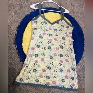 Soft sleeping dress, the pattern and colors as so cute!